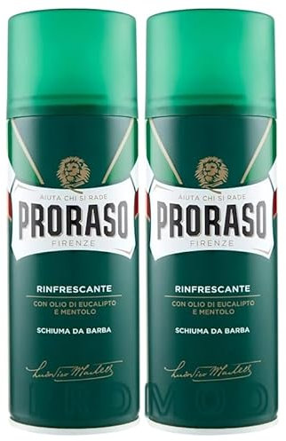 Proraso - Erfrischender Rasierschaum mit Eukalyptus, 400 ml, 2 Stück Promoo