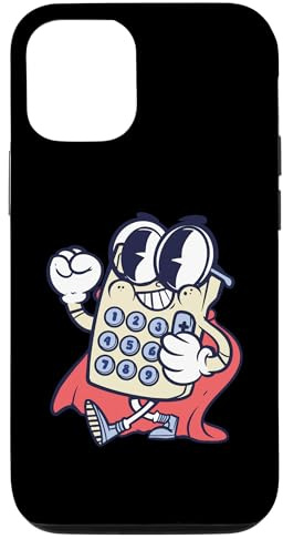 Hülle für iPhone 12/12 Pro Taschenrechner-Charakter