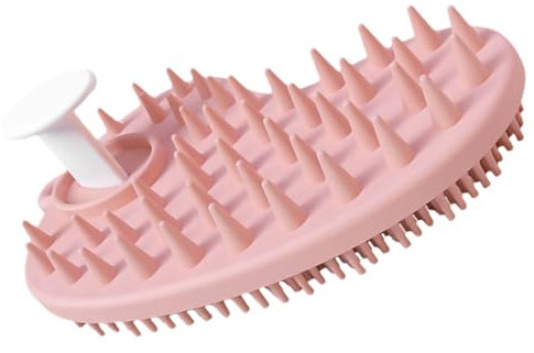 Housoutil Silikon-badebürste Mit Loch Sanfte Shampoo-bürste Für Die Dusche Badezubehör Zum Peeling