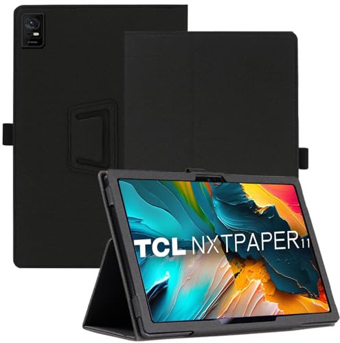 AKNICI Funda para TCL NXTPAPER 11 WiFi Tablet 11 Pulgadas, PU Protectora Carcasa Cover con Magnetite y Cinturón de Seguridad y Soporte Función para TCL NXTPAPER 11 WiFi