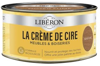 Libéron La crème de cire pour bois, en pâte, Noyer fumé 500ml