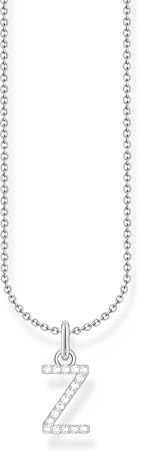 THOMAS SABO Halskette Buchstabe 925 Sterling Silber mit Zirkonia KE2240 - KE2265