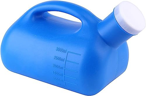 Orinal masculino con orinal portátil de mano Urinario masculino portátil, botellas de orina masculinas antiderrames, 3000 ml, grande for hombres