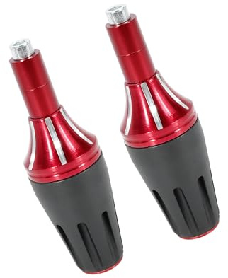 Partuto 2pcs Red Motorcycle Universal Frame Slider Crash Protector M8 Replacement