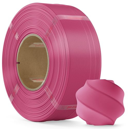 MarsWork PLA Filament 1.75mm, 1kg Refill-Filament Kompatibel mit Bambu Lab Wiederverwendbare Spulen, Bessere Leistung als PLA Plus, 3D Drucker Filament Maßgenauigkeit +/- 0.02mm, Rosa
