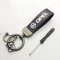 UJNVDXZE Auto Logo Porte-clés pour Opel Astra H JG Insignia Corsa D Zafira b Crossland X,Porte Clef Voiture Antirouille Voiture Porte-Badge Mousqueton Porte Clé Accessoires décoration Style,Carbon