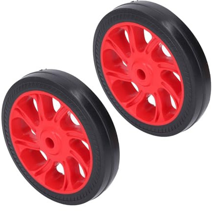 Walfront 6 dans les Roues du Compresseur D'air 2pcs ABS et Matériau en Caoutchouc Universal Compresseur D'air Remplacement de la Roue Amélioration de la Pièce Mobilité Fixation Facile
