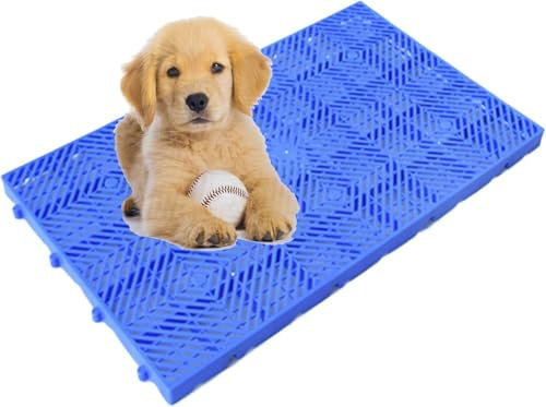 WaiDXn Rejilla de plástico for Almacenamiento de palets apilables, for supermercado, for Mascotas, tamaño 2(Blue-1pack,100x50x5cm)