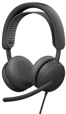 Logitech Zone Wireless 2 ES for Business - Noise-Cancelling Wireless Headset with Adaptive Hybrid ANC, Bluetooth, USB-C & USB-A, Microsoft Teams Certified - Graphite