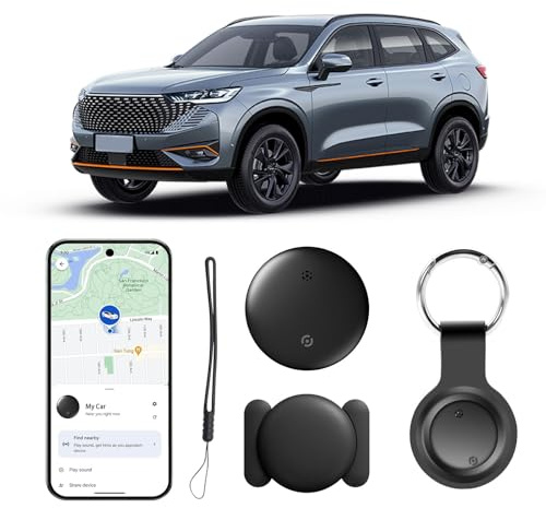 Traceur GPS Voiture, Caché Traceur Voi-ture Magnétique, Compatible avec Android (Google Find My), Traceur GPS sans Abonnement sans SIM, Couverture Globale, Discret pour Voiture, Valise, Clés