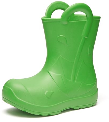 Ladeheid x Camminare Gummistiefel Kinder EVA Splash-Design LA-CA-20 | Für Regentage, ultraleicht und wasserdicht, rutschfeste Sohle, bequeme Griffe, leicht zu reinigen, für Kita und Alltag