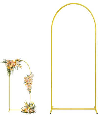 1.8m Hochzeitsbogen Hintergrund Ständer Ballonbogen Gold Metallbogen Hochzeitsbogen Gestell Ballonbogen Gestell für Hochzeit Geburtstag Party Dekoration