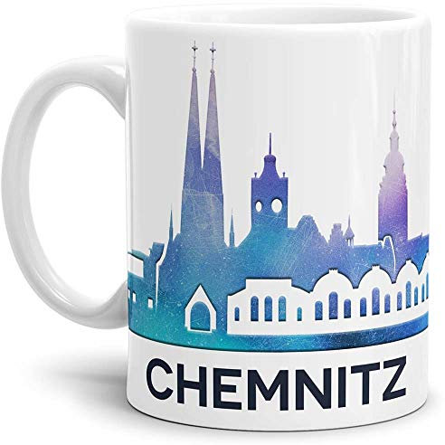 Tassendruck Chemnitz-Tasse Skyline - Kaffeetasse/Mug/Cup - Qualität Made in Germany