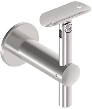 Sellon24® Edelstahl Handlaufhalter Handlaufträger Handlauf Wandhalter höhenverstellbar Geländer Rohr Wandhandlauf Halterung Handlauftraeger Rundrohr Edelstahlrohr Rohrstütze Wand 42,4