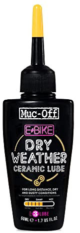 Muc-Off E-Bike Dry Chain Lube, 50 Milliliter – Premium E-Bike Kettenschmiermittel mit UV-Tracer Dye – Formuliert für trockene Wetterbedingungen