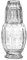 Elle Décor Carafe à eau de chevet vintage avec gobelet – Pichet élégant et verre assorti qui sert également de couvercle pour chambre d'amis, bureau ou comme cadeau, 12 x 26 cm, transparent
