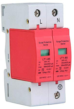 2P 80KA 385V Parafoudre Protecteur à Basse Tension Dispositif Protection Contre les Surtensions Téléphone Foudre