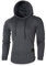 Xmiral Herren Sweatshirt Top Herbst Langarm Plaid Hoodie Mit Kapuze T-Shirt Outwear Streetwear Kapuzenpullover Outdoor Sportbekleidung(Y Grau,M)
