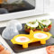 InnovaGoods IG815769 Cuit-œufs double en silicone Oovi 23 x 8,5 x 10,5 cm Blanc