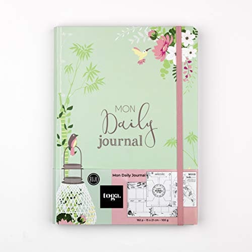 DRAEGER PARIS 1886 Quaderno fiorito Bullet Journal, Carta, Verde, A5