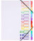 Projektmappe A4 Ordnungsmappe Pultordner 12 Fächer Pultmappe Personalmappe Mit Gummizug Sammelmappe Plastik Ringordner Wasserdichtes Ringbuch Personalhefter für Schule Büro Kunst Business (Weiß)