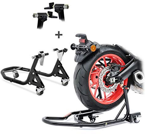 Set Montageständer hinten vorne für Kawasaki Vulcan S XMB schwarz