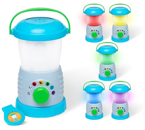 Melissa & Doug Farol con 6 Luces y Sonidos Diferentes, Juguetes de luz y Sonido para niños, Juego de Camping y en casa, Sonidos de la Naturaleza, Regalo para niños y niñas de 3 4 5 6 7 8 años