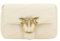 Pinko Borsa A Tracolla Da Donna Marchio Pinko, Modello Love Puff Baby C Sheep Nappa 100040A0F2, Realizzato In Pelle. Bianco