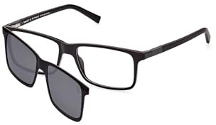 Timberland Rechteckig Kunststoff Brillen in Shiny Black für Herren, Brille mit Sehstärke, optional mit Sonnenbrillen tönung oder Blaulichtfilter (Modell TB1765)