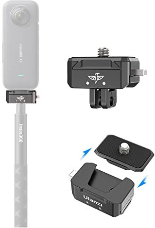 ULANZI Inov8 Quick Release Mount Kit for Invisible Selfie Stick X4 / X3 / ONE X2 / ONE RS/ONE R/ONE X with QR Base and Plate