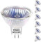 Leuchtmittel MR16 GU5.3 Halogen, 6er-Pack 12V GU5.3 50W, Leuchtmittel MR16 Warmweiß 2800K Dimmbar, Lange Lebensdauer MR16 12V 50W Halogenstrahler mit Klarglasabdeckung, Hohe Leistung Halogen MR16