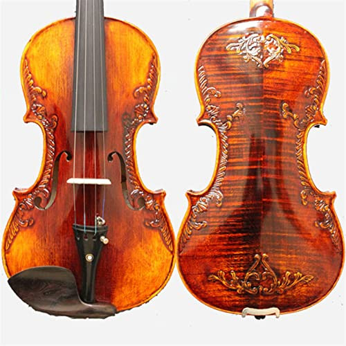 4/4 Violine Handgefertigt Oben Fichtenrücken Geflammte Ahorn-Konzert-Ebene Geige Student Violine Violinen Bausatz