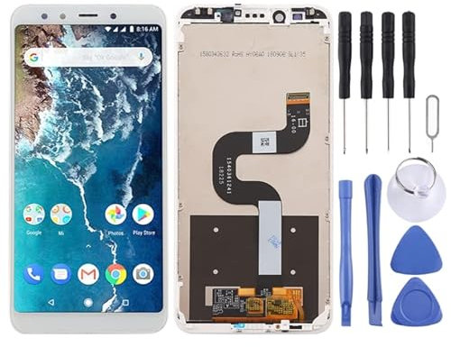 Pantalla LCD de teléfono móvil Pantalla LCD TFT para Xiaomi Mi 6X / A2 Digitizer Conjunto con Marco Parte de reparación