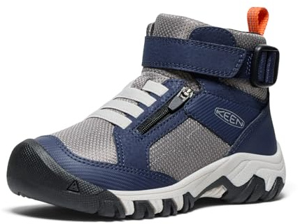 KEEN Unisex Kinder Targhee Boundless Scarponi da escursionismo, Naval Academy Steel Grey, 32 EU