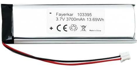 Fayerkar Batterie Lipo 3,7 V 3700 mAh 103395 rechargeable Li-polymère avec connecteur JST. Assurez-vous que la polarité de l'appareil correspond à la batterie avant d'acheter