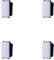 4 Pezzi Deviatore, Compatibile Con Vimar Arke, Colore Bianco