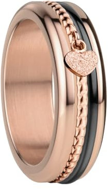 BERING Damen Ring in Rosé gold glänzend - Arctic Symphony Collection mit Edelstahl - Moselle 9