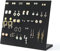 LEXFUNN Velvet Earring Holder Jewellery Display Organizer Ear Stud Stand Holder Tray Pad Showcase Display Stand 60 Pairs