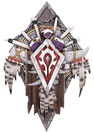 Nemesis Now World of Warcraft Horde Wandschild, 30 cm, Kunstharz, Rot, offizielles World of Warcraft Merchandise, Gaming-Wandbehang, Gaming-Ausstellungsstück, aus feinstem Harz gegossen, handbemalt
