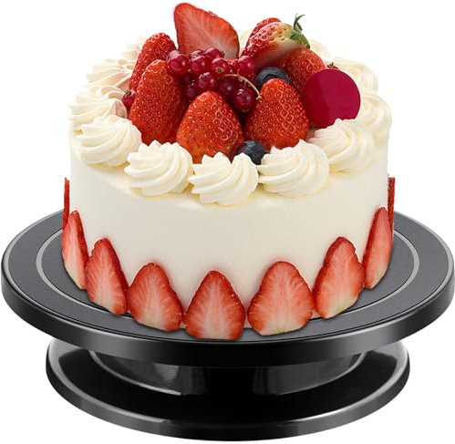 Plato giratorio para tartas, 27 cm, plato giratorio para tartas, plato giratorio para decorar tartas