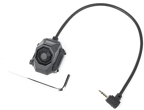 SBGJMY 2.5MM Plug Interrupteur de coussin de pression à distance de lampe de poche tactique PEQ DBAL M3X Interrupteur de torche de contrôle portable (Noir)