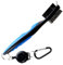 Arcjunys Golf Bürste Golf Schlägerbürste Golf Club Brush Groove Cleaner Golfschläger Reinigungsbürste mit Karabinerhaken für Schlägerflächen Rillen Golftasche Schuh