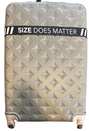 1 Stück Premium Koffergurt | Kofferband | mit Spruch Hochwertige, Reißfeste Gepäckgurte mit Verstärkten Nähten und Optimierter Schnalle – Robust (1 Stück schwarz)