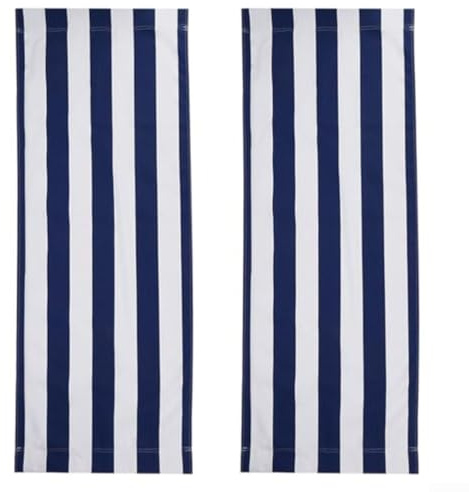 Copertura di ricambio per letto da spiaggia, poltrona lounge, tessuto, cinghia di ricambio, tela pieghevole, tessuto poliestere (2 pezzi)