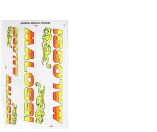 MALOSSI 3318712 Cartella di Mini Adesivi Fluo 8x14 cm per Decorazione Moto