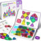 Magnetische Fliesen, 40-teilige Reise Magnetische Bausteine Set, MINI Magnet Fliesen Bauspielzeug mit Ironbox für Alter 3 + Jungen Mädchen, On-The-go Play STEM Montessori Magnetische Spielzeug