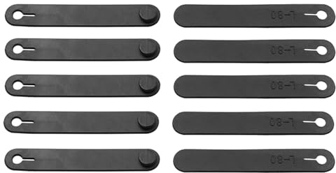 Rdxanc 10 fascette stringicavo in gomma per la gestione dei cavi, fascette per freno e frizione per moto, organizer per cavi elastici per la casa