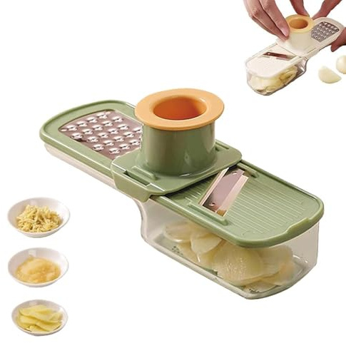 3-in-1 Garlic Crusher – Press with Storage Container for Cooking & Baking
