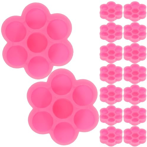 HEMOTON 200 Supports de Colle pour Extensions de Cils, Coupelles à Pigments Plastique, Utilisation à Domicile pour Nouveaux Maquilleurs