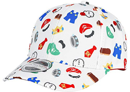 Unbekannt Super Mario Charaktere - für Kinder Baseball-Cap Mehrfarbig
